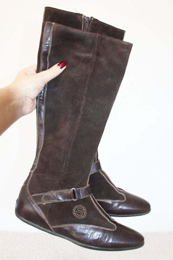 Prachtige Suede Olivier Strelli Laarzen -s6 (Maat 38) € 40,-, Hoge laarzen, Olivier Strelli, Bruin, Verzenden