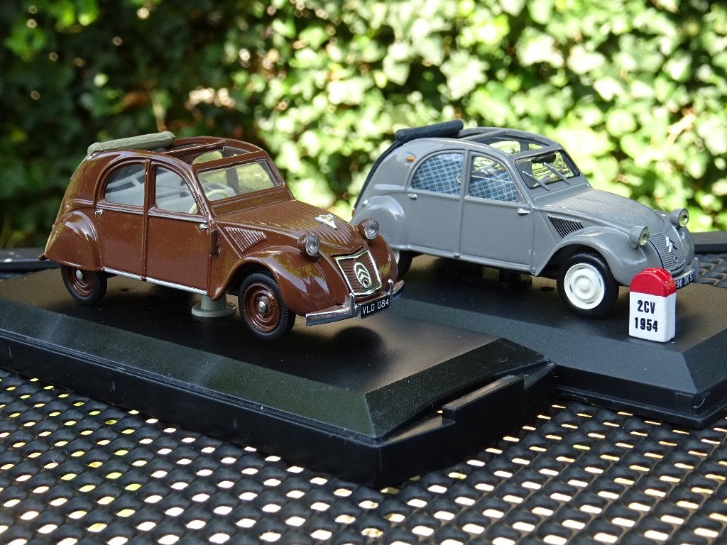 Set oude Citroën 2CV - 1/43, Ophalen of Verzenden, Nieuw, Auto