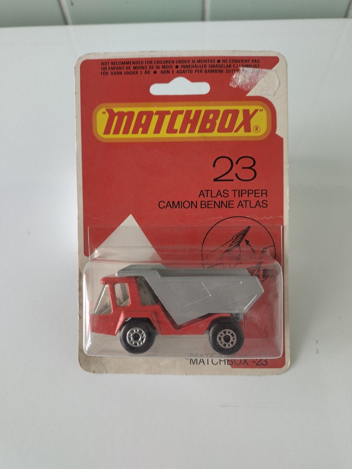Vintage Matchbox Atlas Tipper AFHALING LEES BESCHRIJVING, Enlèvement, Neuf, Bus ou Camion, Matchbox