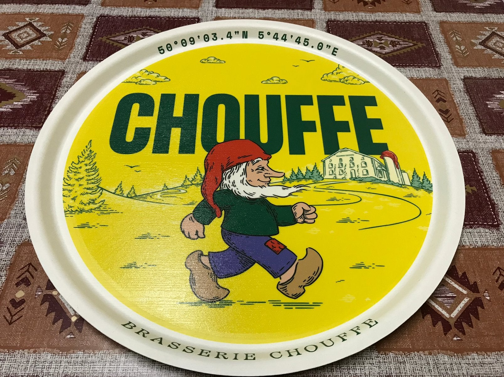 Plateau à bière Chouffe, Enlèvement ou Envoi, Neuf, Panneau publicitaire