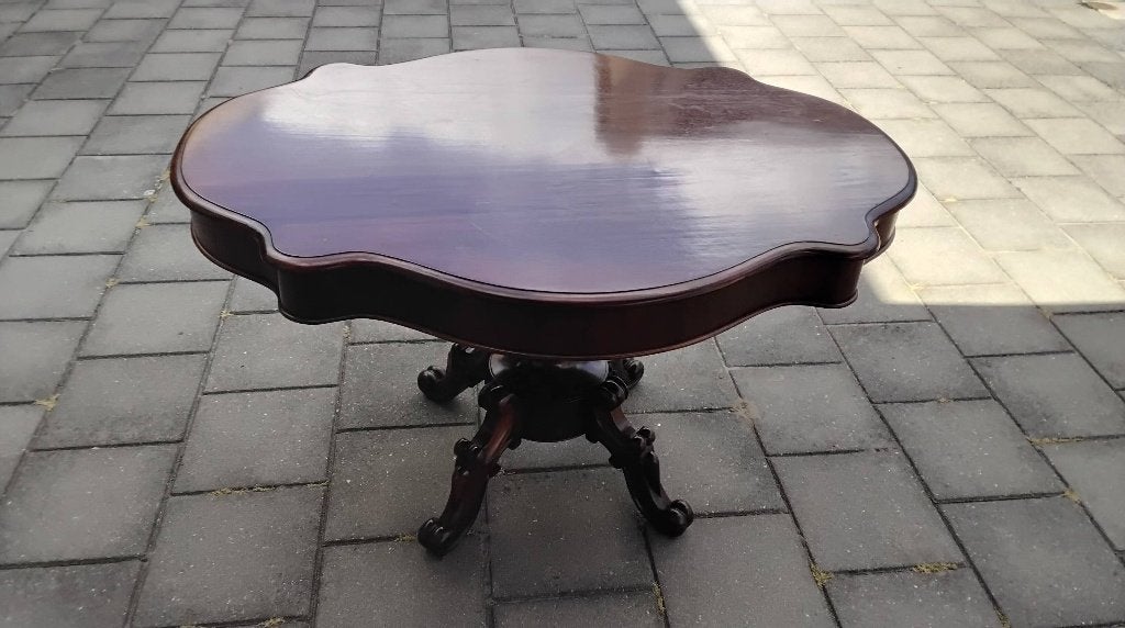 Biedermeier tafel, Ophalen