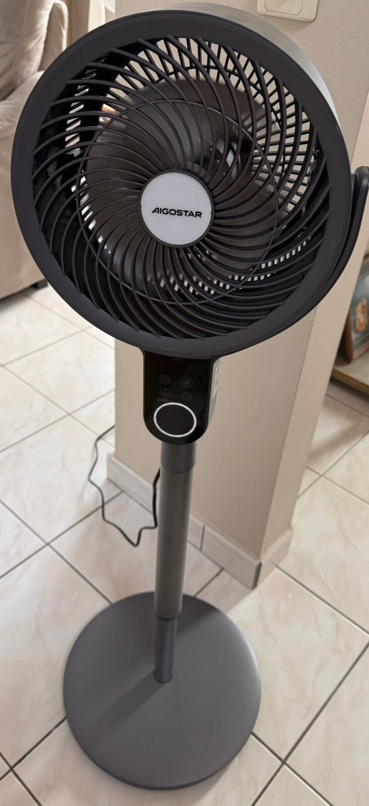 Design 2 en 1 : ventilateur de table et ventilateur sur pied, Electroménager, Enlèvement, Comme neuf, Ventilateur de trépied
