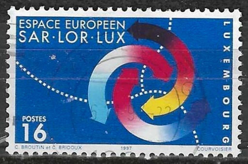 Luxemburg 1997 - Yvert 1375 - Europese ruimte (ST), Postzegels en Munten, Postzegels | Europa | Overig, Gestempeld, Luxemburg