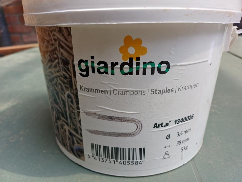 Clames 38 mm diamètre 3,4 mm 5kg, Enlèvement