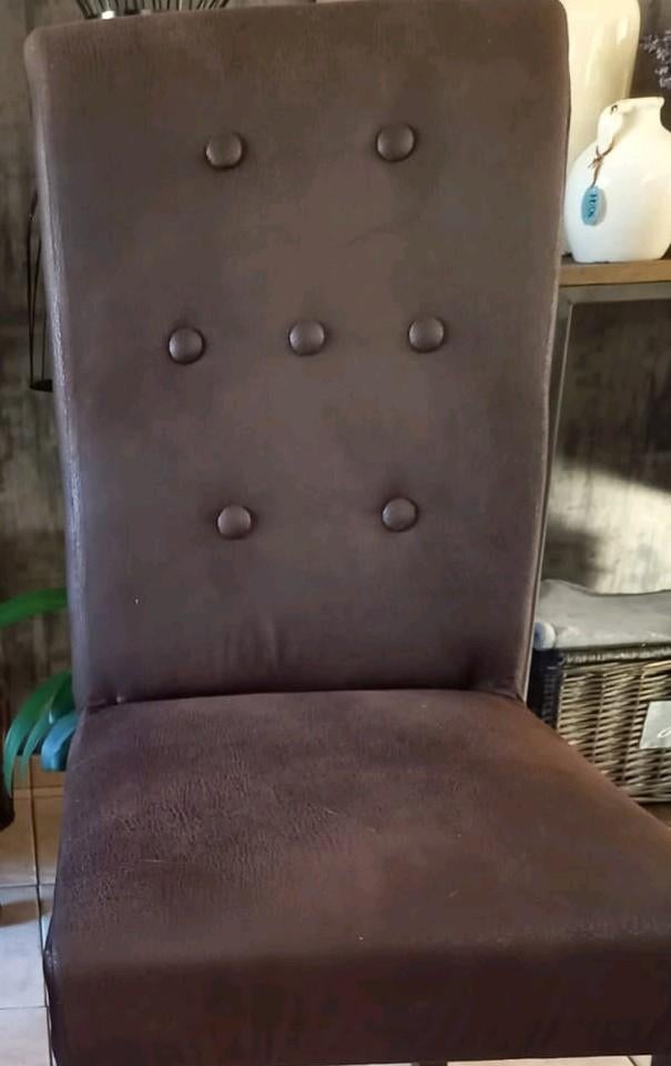 6 Eetkamerstoelen, Huis en Inrichting, Ophalen, Stof