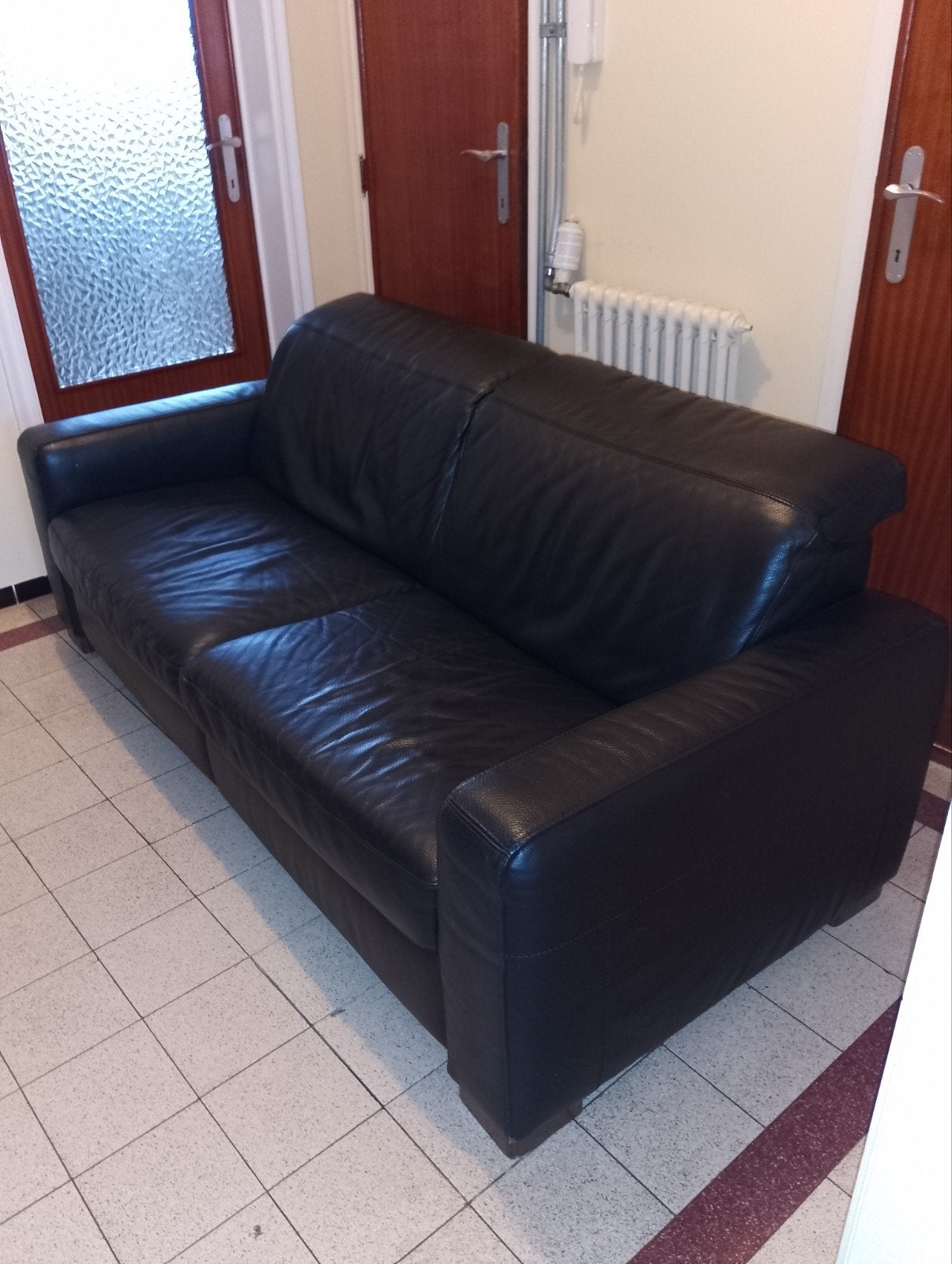 canapé cuir ikea très propre, Maison & Meubles, Enlèvement ou Envoi, Cuir