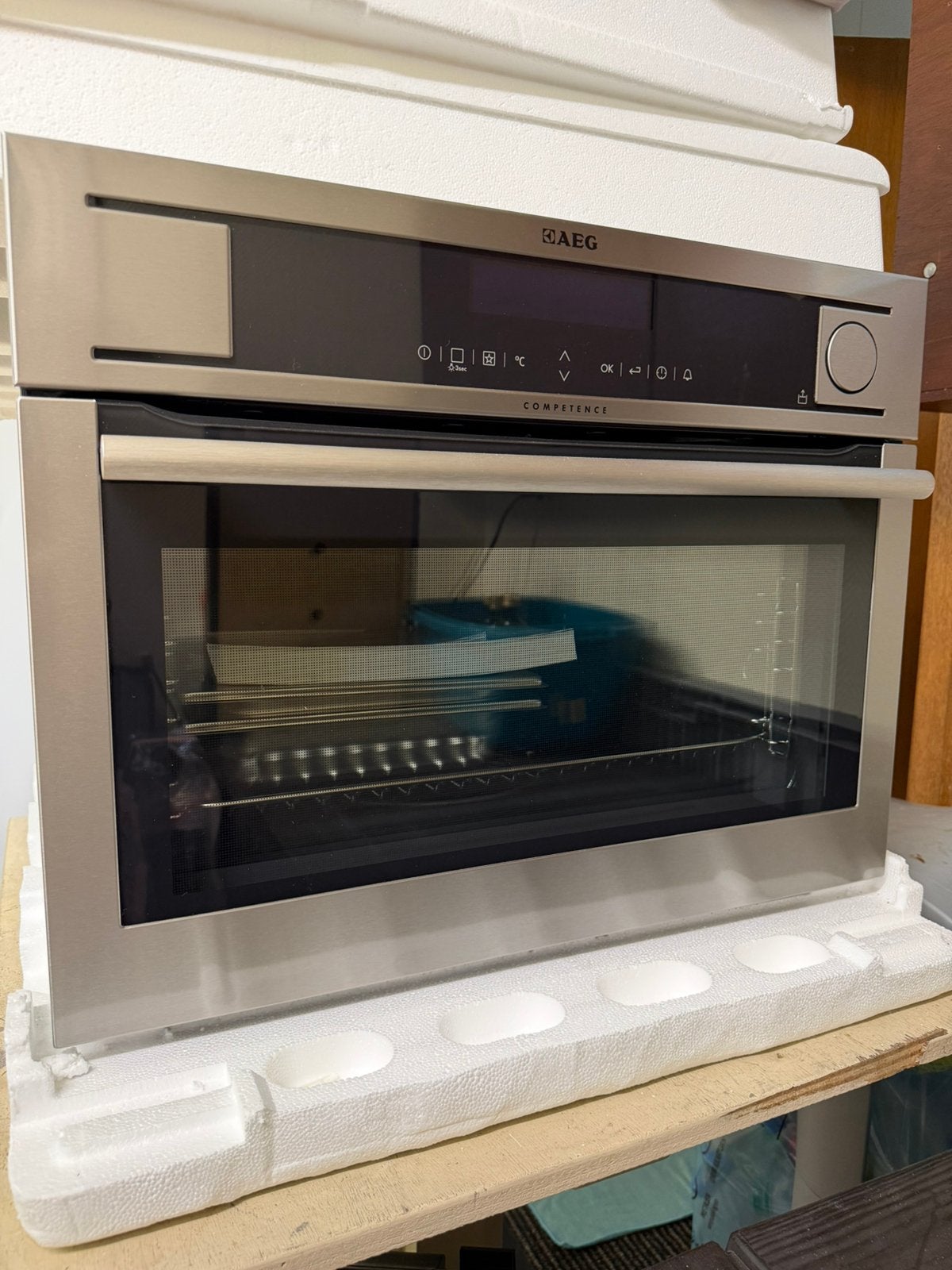Inbouw stoomoven AEG, Electroménager, Fours, AEG, Encastré, Comme neuf, Enlèvement