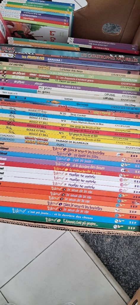 Lot BD (divers titres) : 90 bd, Livres, BD, Plusieurs BD, Enlèvement, Utilisé, Divers auteurs