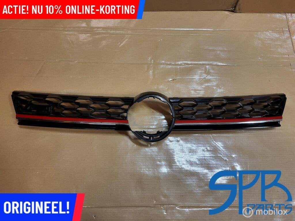 Vw GOLF 7 VII 7.5 FACELIFT GTI GRILLE AFDEKKING GRILL LIJST, Gebruikt, VOLKSWAGEN, Volkswagen, Ophalen of Verzenden