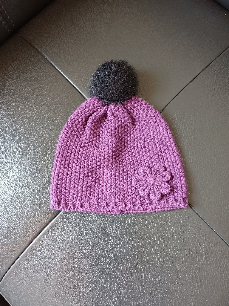 Muts met ponpon, Enfants & Bébés, Vêtements de bébé | Bonnets, Écharpes & Moufles, Enlèvement ou Envoi, Taille 74, Utilisé, Bonnet