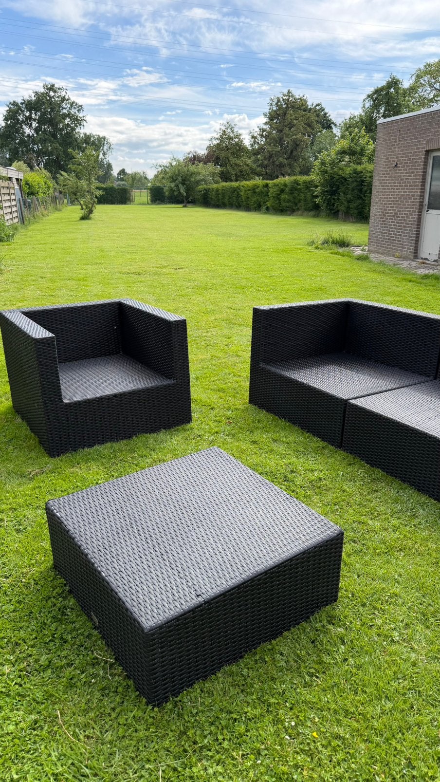 Tuinset fun lodge, Tuin en Terras, Ophalen, Zo goed als nieuw, Tuinset