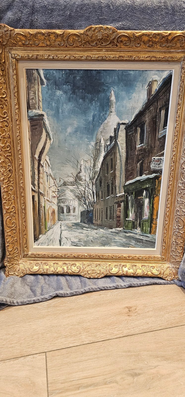 Tableau 80 cm x 65 cm, Antiquités & Art, Enlèvement, Peinture acrylique, Paysage, Albâtre