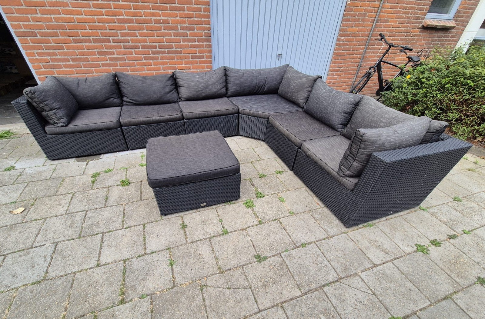 XL Loungeset te koop (Bezorging mogelijk), Tuin en Terras, Gebruikt, Bank, 6 zitplaatsen, Ophalen of Verzenden