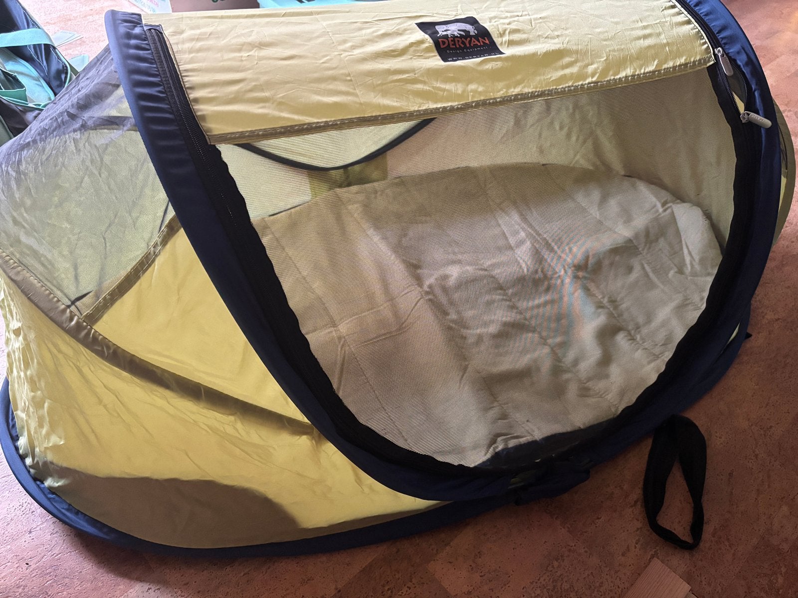 Deryan Baby Luxe reisbedje/tentje, Caravans en Kamperen, Tenten, Zo goed als nieuw, Ophalen