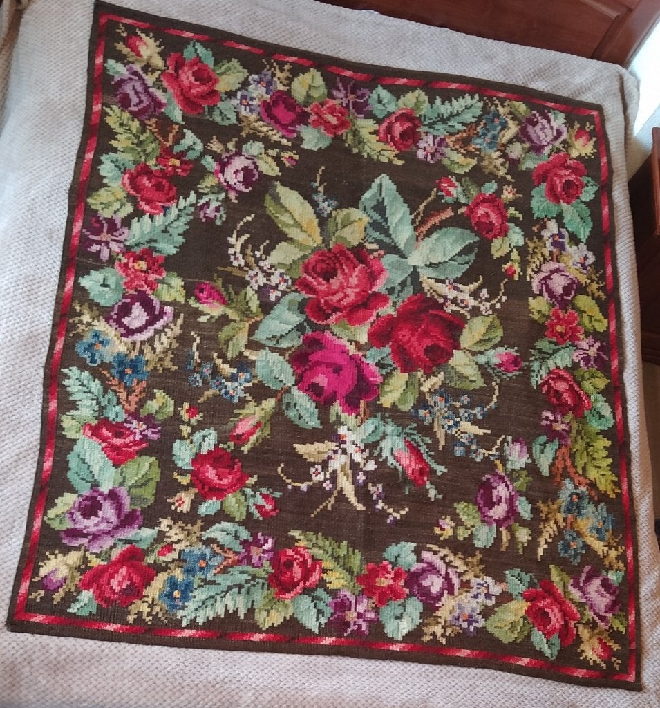 Tapis  81 KILIM de Roumanie (Bessarabie), 168x43cm., Antiquités & Art, Enlèvement ou Envoi