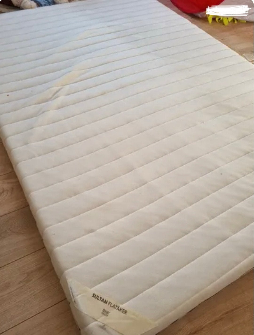 IKEA-matras met zeer zachte afneembare hoes 140 cm/200 cm, Huis en Inrichting, Ophalen, Zo goed als nieuw
