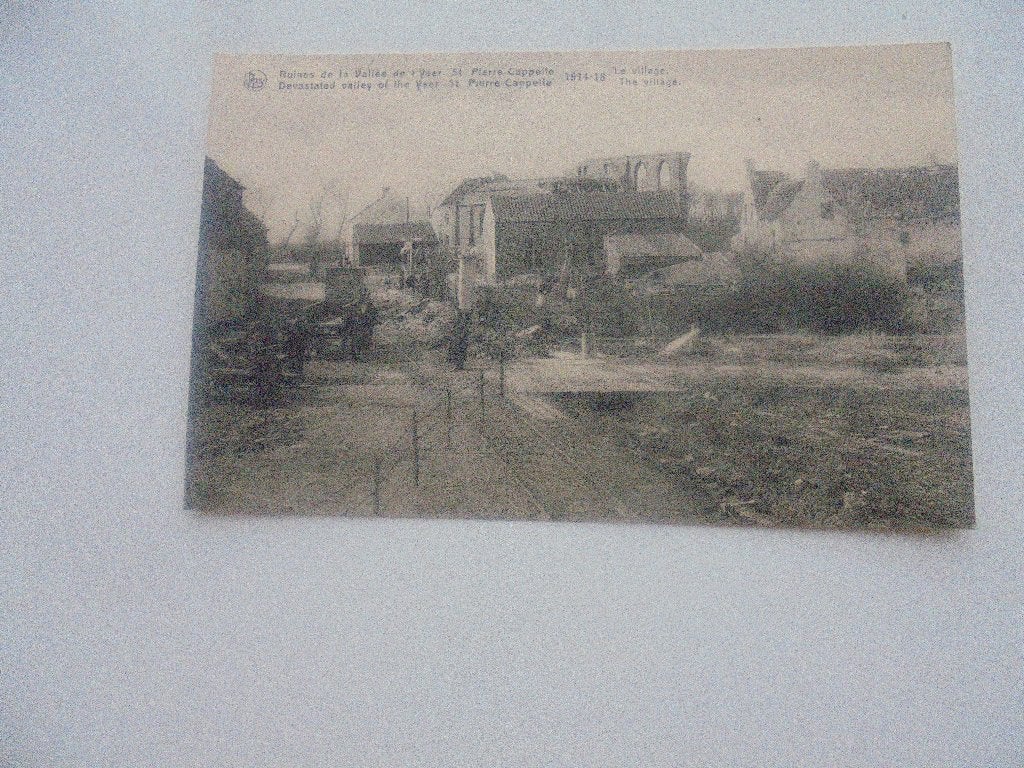 yser-st.pierre-cappelle ruines 1914-18 het dorp, Collections, Envoi, Avant 1920, Non affranchie, Flandre Occidentale