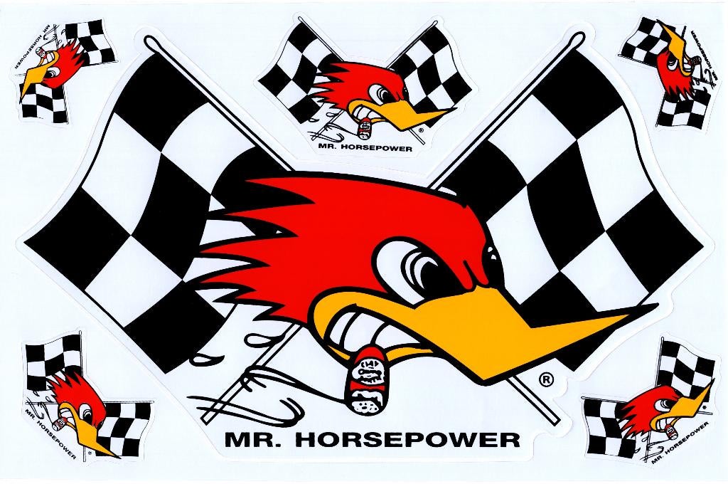 Mr. Horsepower stickervel #2, Motoren, Accessoires | Stickers, Verzenden