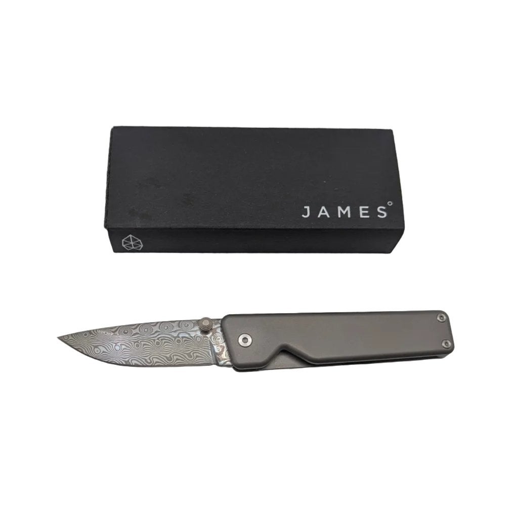 Damasteel en titane The James Brand The Chapter — Grade A, Enlèvement ou Envoi, Comme neuf