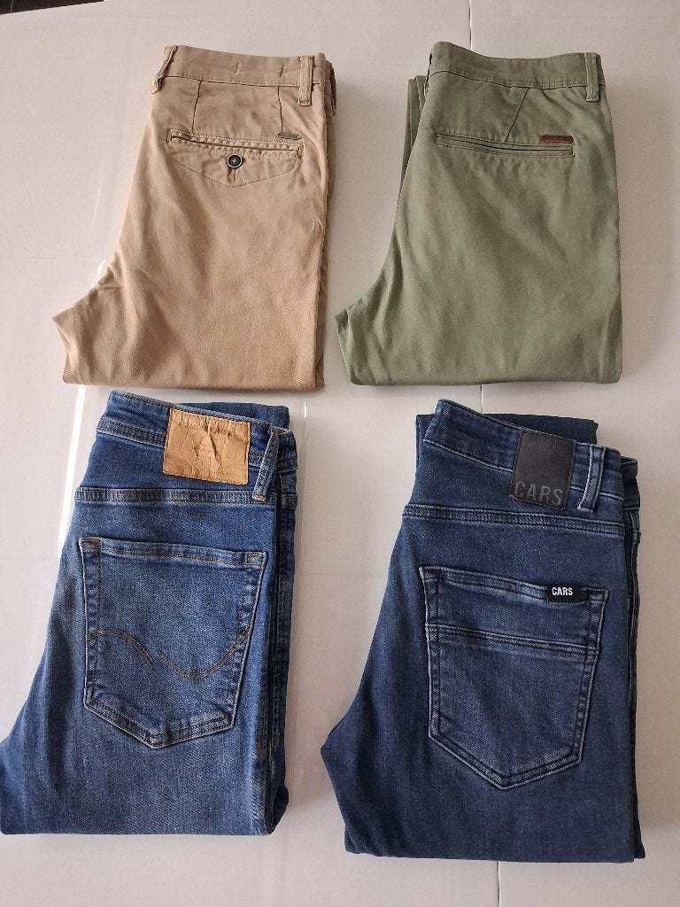 4 broeken, Ophalen, Overige kleuren, Overige jeansmaten, Gedragen