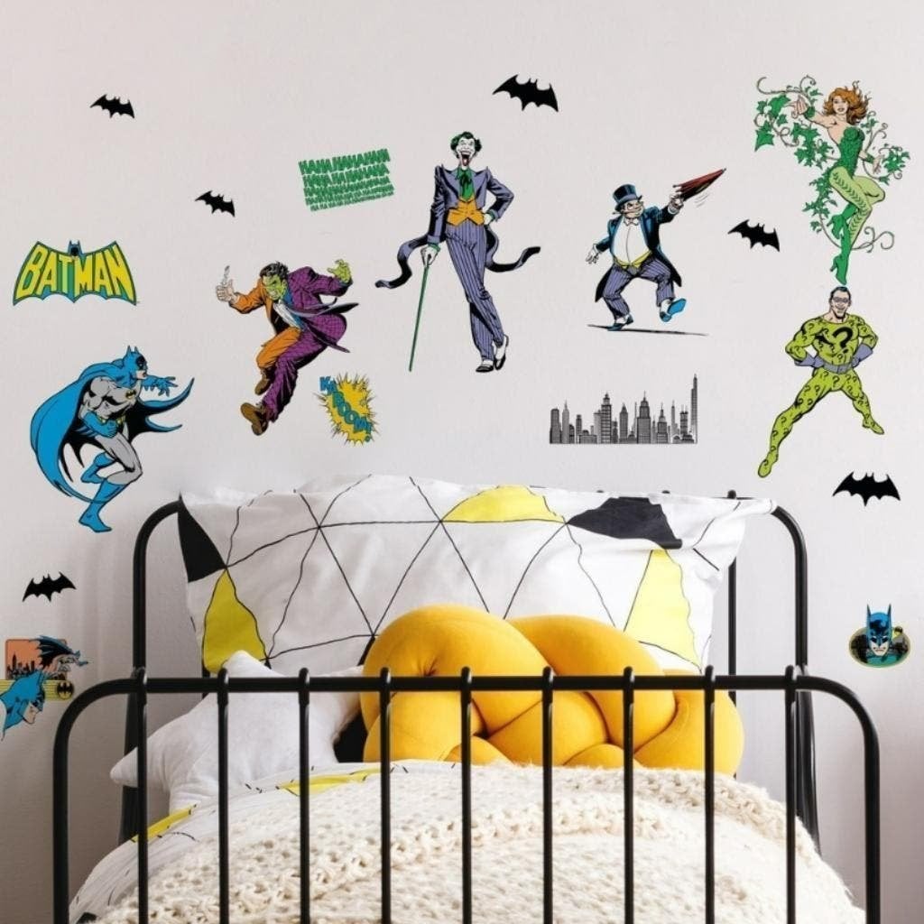 31 Batman Muurstickers - Roommates - VAN 29,95 VOOR 14,95!, Losse elementen, Nieuw, Ophalen of Verzenden, Wanddecoratie