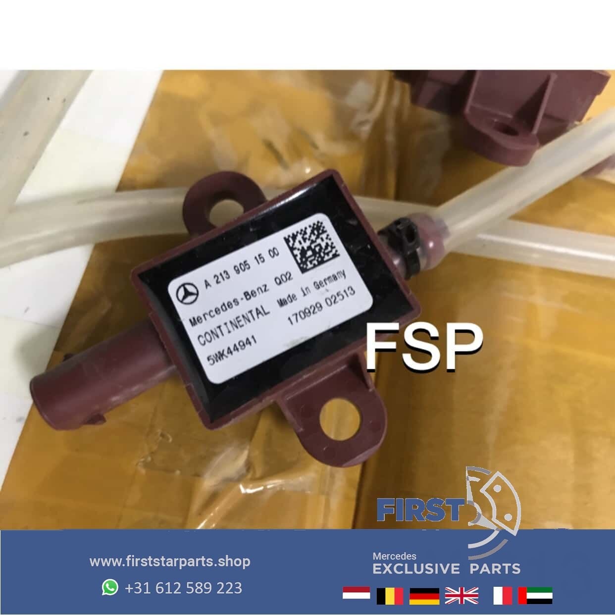 W213 AIRBAG CRASH SENSOR SET + SLANG Mercedes E Klasse 2016-, Utilisé, -, -, Enlèvement ou Envoi