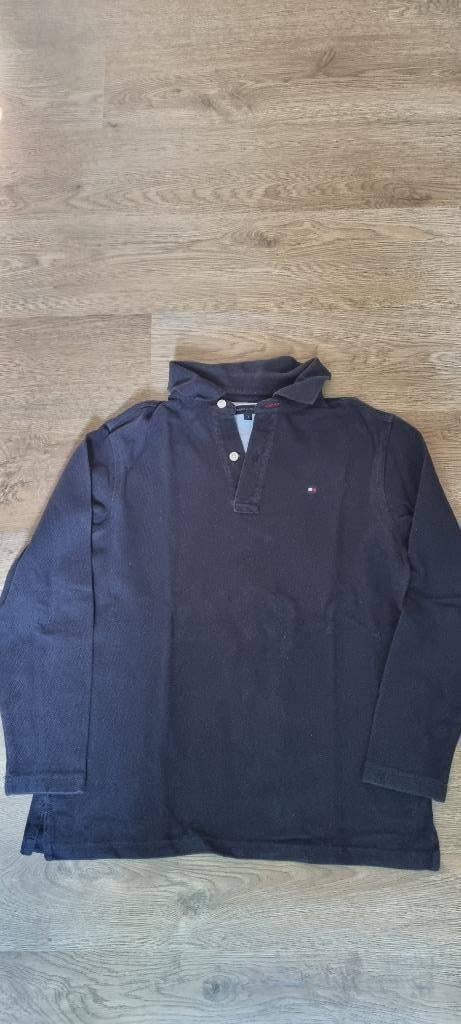 donkerblauwe polo Tommy Hilfiger maat 140 - 146, Gebruikt, Shirt of Longsleeve, Jongen, TOMMY  HILFIGER.