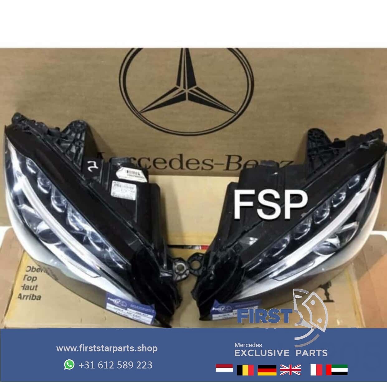 W205 RECHTER LED KOPLAMP Mercedes C Klasse High Performance, Utilisé, -, -, Enlèvement ou Envoi