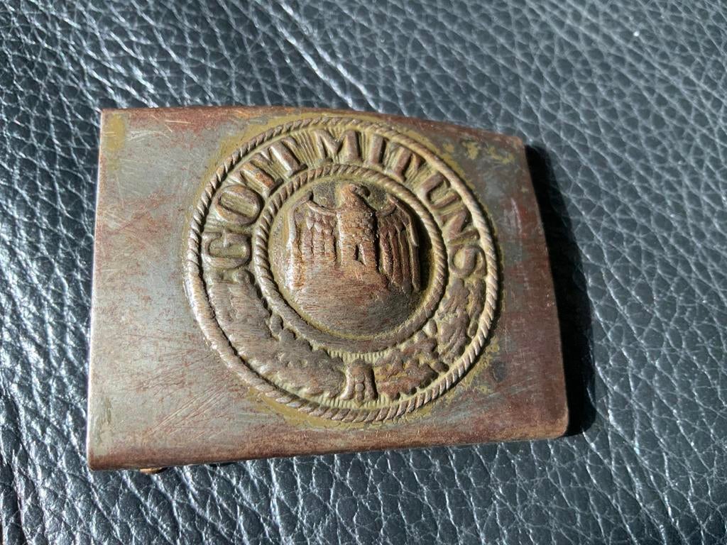 LOT MILITARIA, BOUCLE « GOTT MIT UNS » OBJETS DIVERS, Collections, Objets militaires | Seconde Guerre mondiale, Enlèvement ou Envoi
