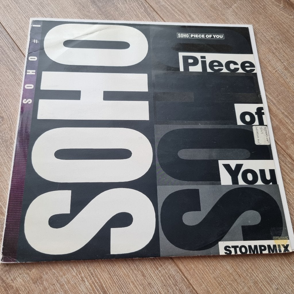 12" Soho – Piece Of You (Stompmix), CD & DVD, Vinyles Singles, 12 pouces, Enlèvement ou Envoi, 1980 - 1989, Dance