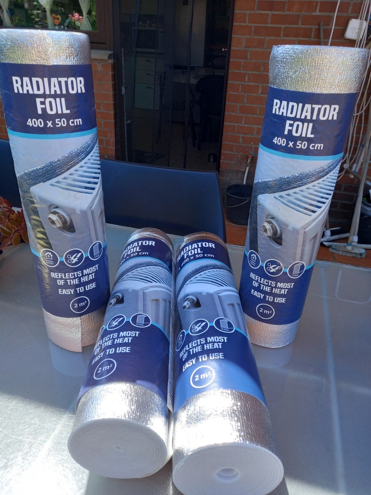 Lot de  4 rouleaus de Feuille de  radiateur, Enlèvement ou Envoi