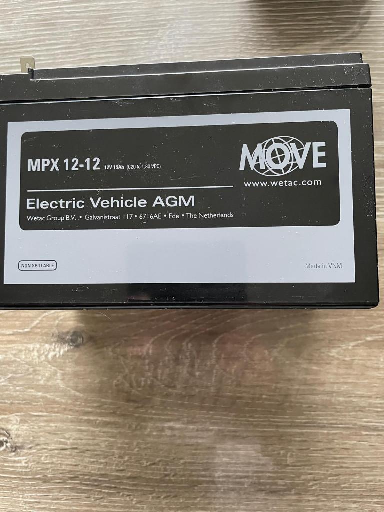 2 batterijen scootmobiel, Diversen, Ophalen, Nieuw, 16 t/m 25 km, Overige merken