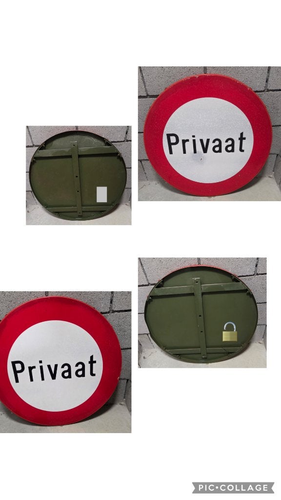 Privaat verkeersborden, Ophalen