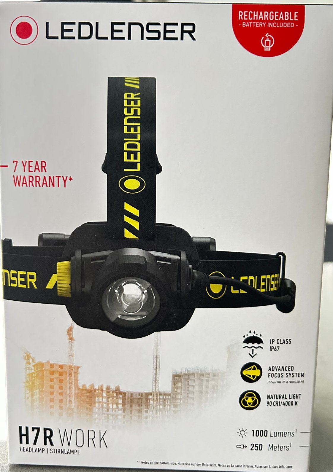Hoofdlamp van ledlenser H7R work, Ophalen, Nieuw, Accu