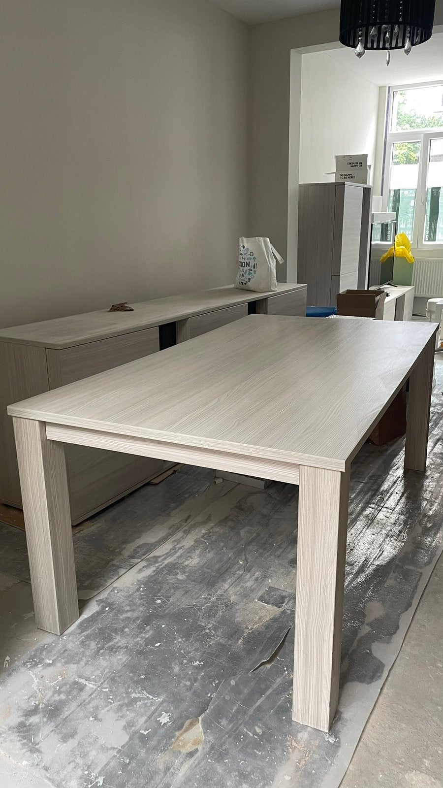Te koop: Complete woonkamer/eetkamerset (4 kasten+eettafel), Maison & Meubles, Mobilier complet, Enlèvement