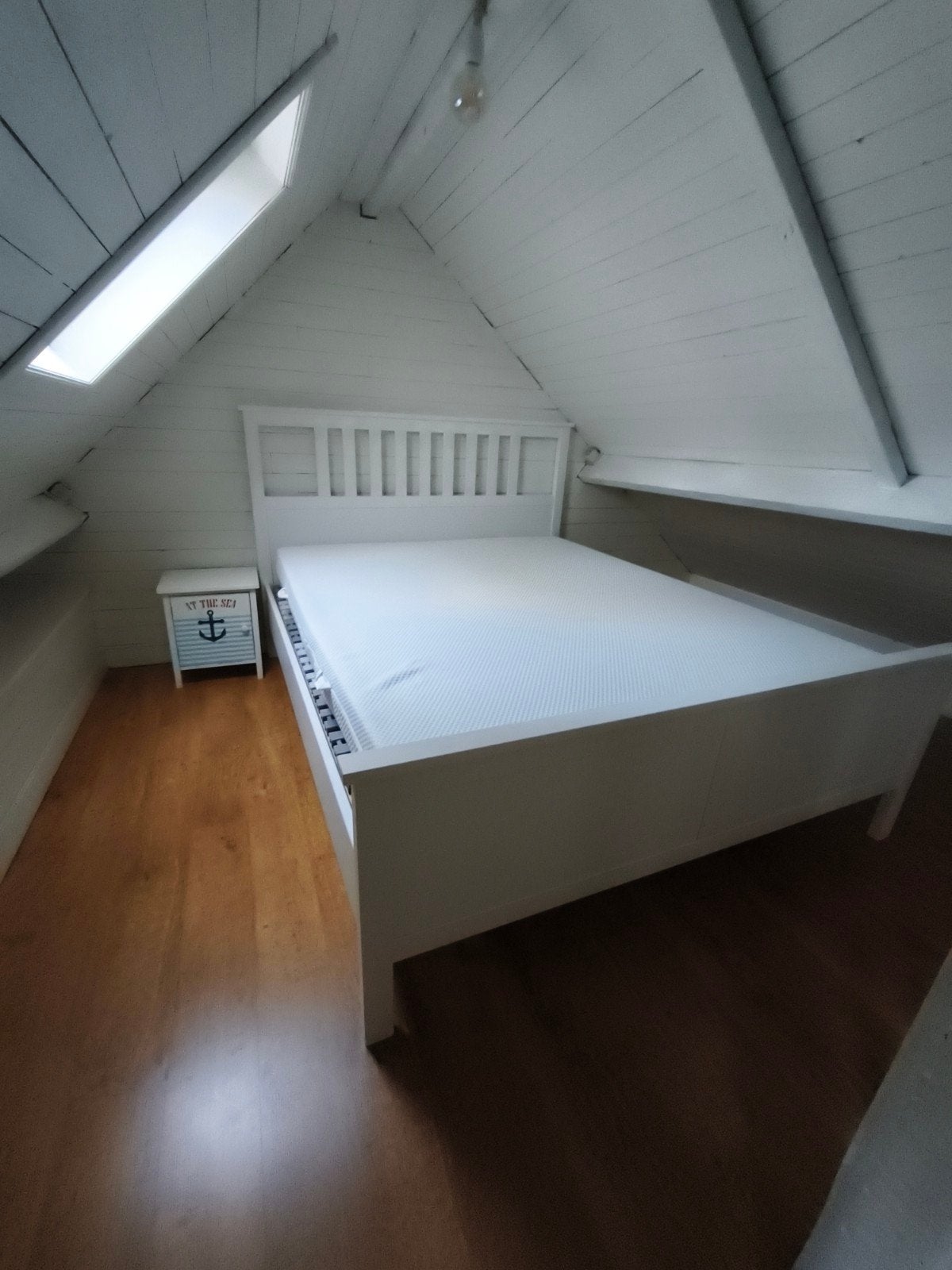 Wit bedframe Ikea, Huis en Inrichting, Ophalen, Wit, 200 cm, 160 cm