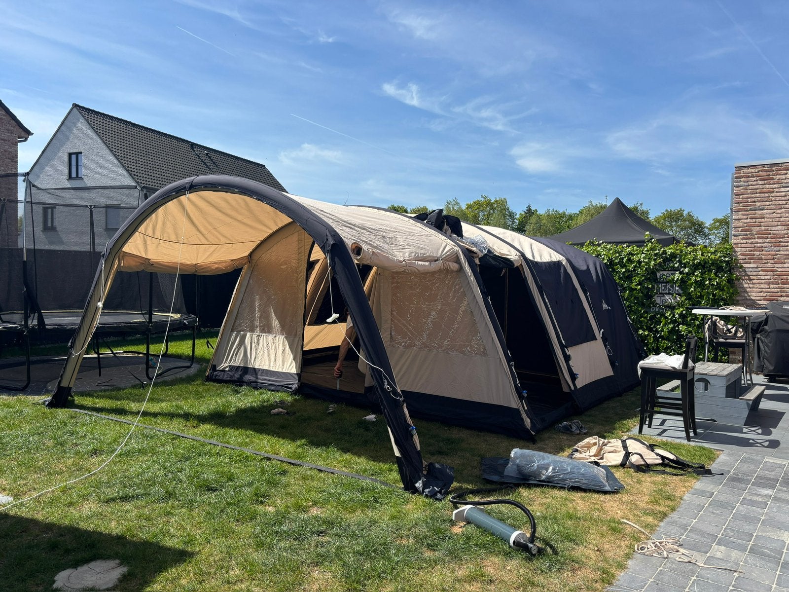 Obelink miami 6 TV easy air opblaasbare tunneltent, Ophalen, Zo goed als nieuw, Tot en met 6
