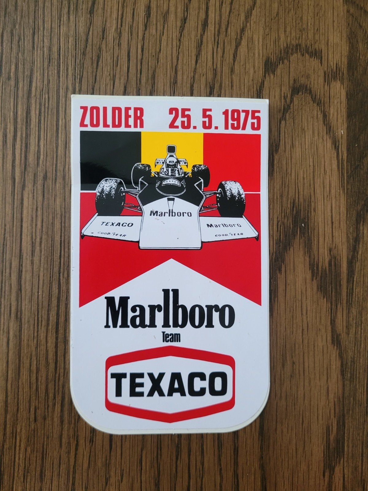 Ancien autocollant Texaco Marlboro Zolder 1975
récupérer ou, Collections, Enlèvement ou Envoi