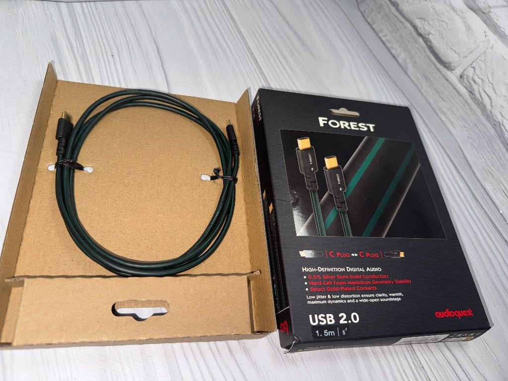 AudioQuest Forest USB 1,5m C-naar-C USB-kabel, Enlèvement, Neuf, Moins de 2 mètres, Autres câbles