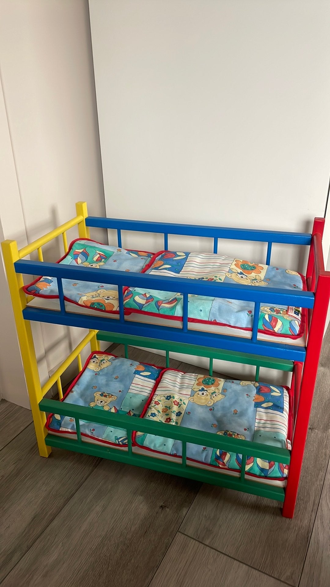 Poppenbedje (stapelbed), Ophalen, Zo goed als nieuw