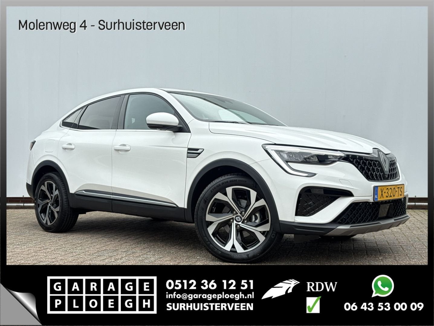 Renault Arkana 1.6 E-Tech full hybrid 145 techno Automaat Ca, Automaat, Arkana, Wit, Bedrijf