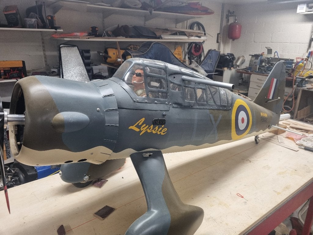 rc LysanderMKIII, Hobby en Vrije tijd, Ophalen, Zo goed als nieuw, Benzine, RTF (Ready to Fly)