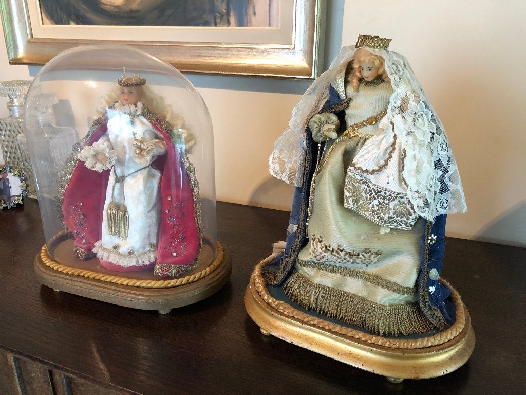 1 glazen stolp (nog 9 dagen te koop (dan kringloop), Hout, Ophalen, Gebruikt
