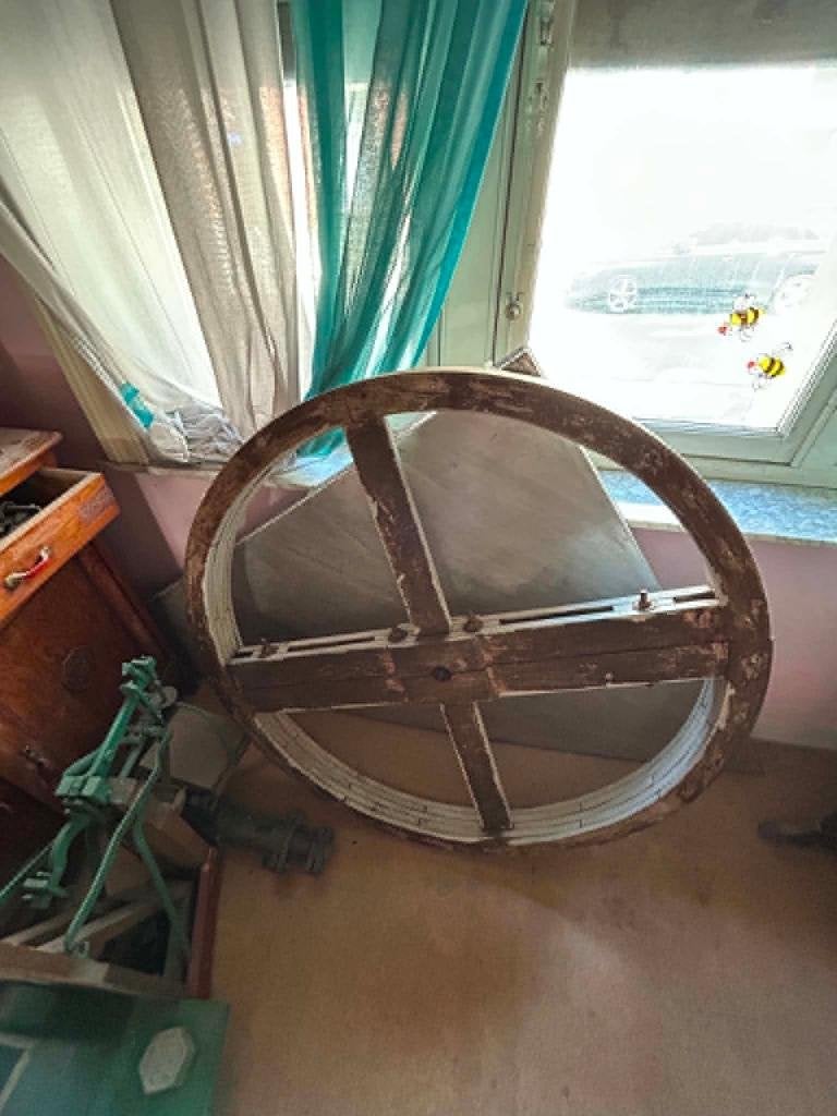 Houten wiel/mechanisme, Antiek en Kunst, Ophalen