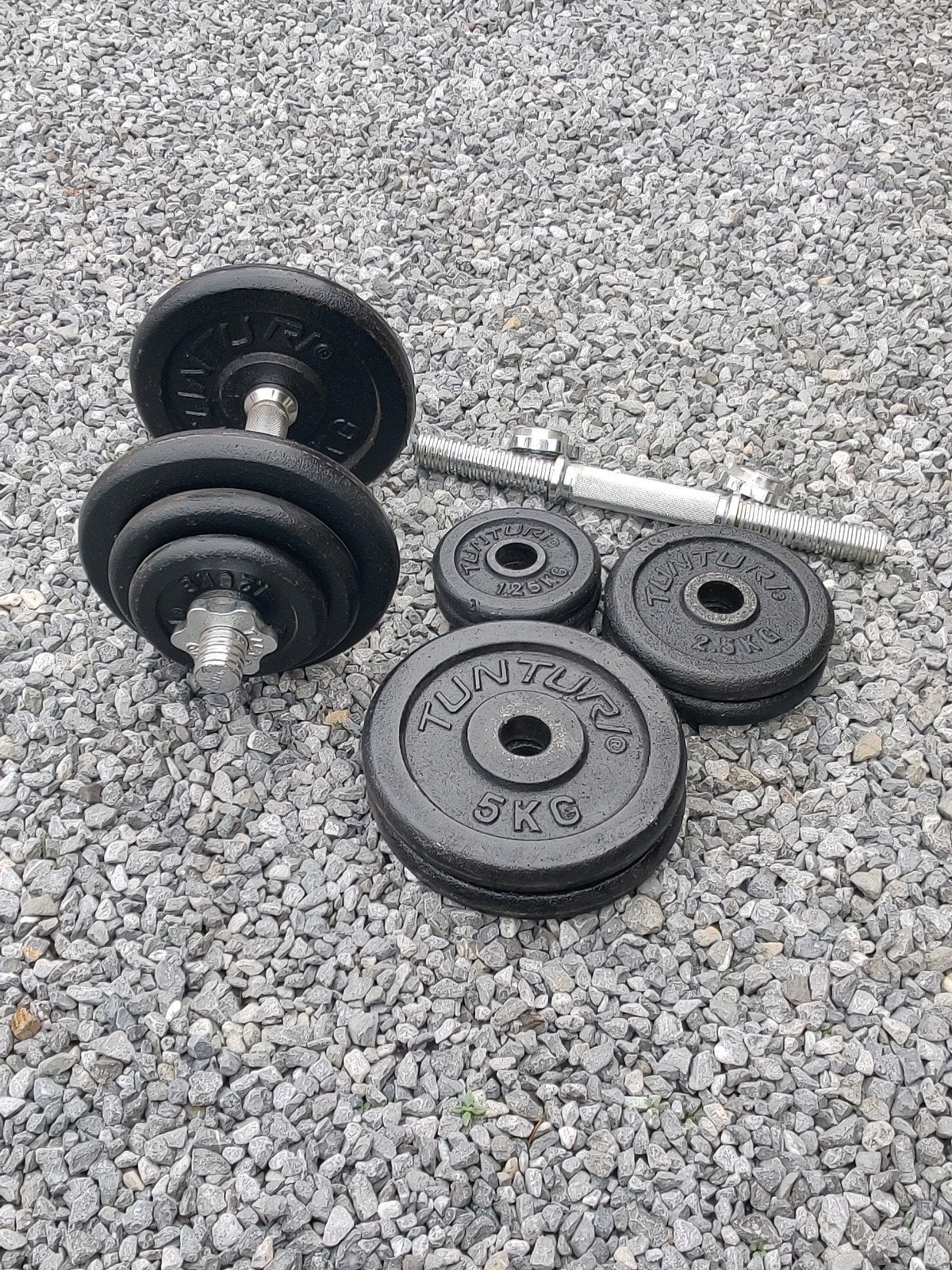Tunturi dumbbels 17,5kg, Sports & Fitness, Enlèvement