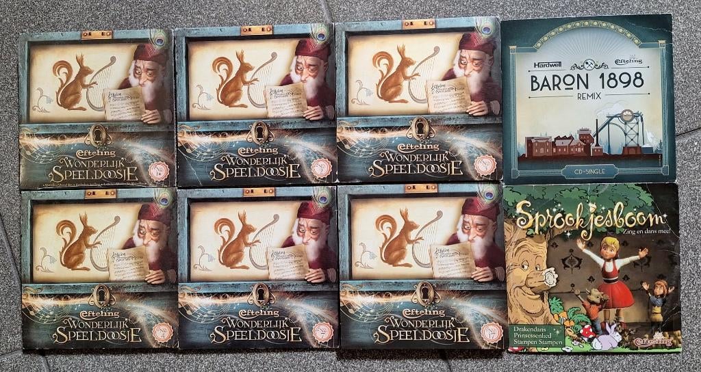Te koop 13 originele CD-singles van De Efteling., Ophalen of Verzenden, Zo goed als nieuw, Overige typen