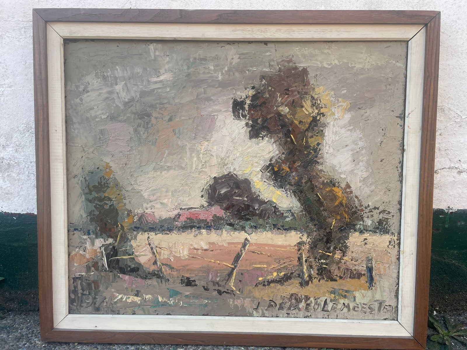 Jules Demeulemeester Schilderij op doek, Antiquités & Art, Art | Peinture | Classique, Enlèvement, Paysage, Toile