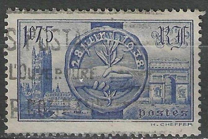 Frankrijk 1938 - Yvert 400 - Bezoek Brits Koningshuis. (ST), Verzenden, Gestempeld