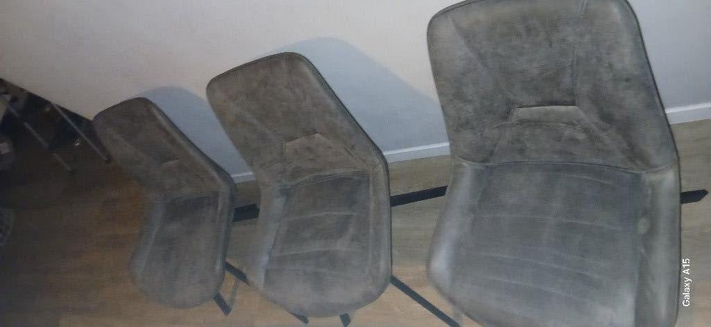 Eetkamerstoelen, Ophalen, Zo goed als nieuw, Grijs, Vijf, Zes of meer stoelen