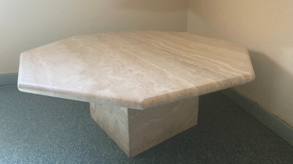 Table basse en marbre, Maison & Meubles, 50 à 100 cm, Comme neuf, Enlèvement, 50 à 100 cm